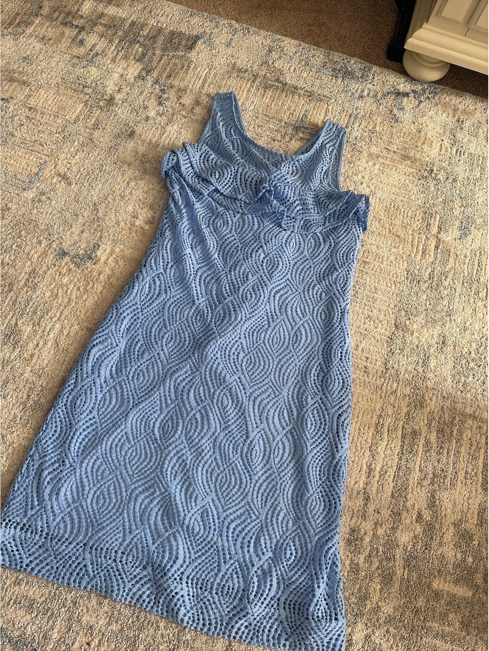 Lilly Pulitzer Light Blue Lace Sleeveless Dress Size Small